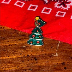 Festive Christmas Tree Pin